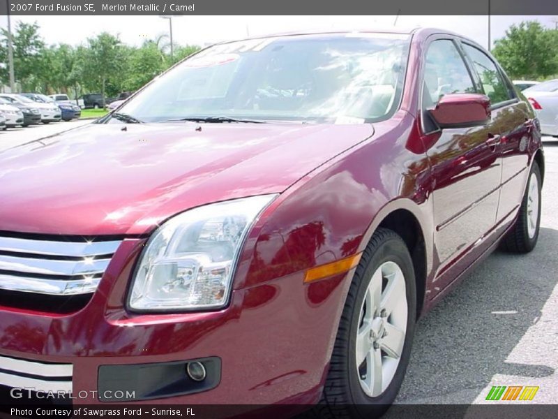 Merlot Metallic / Camel 2007 Ford Fusion SE