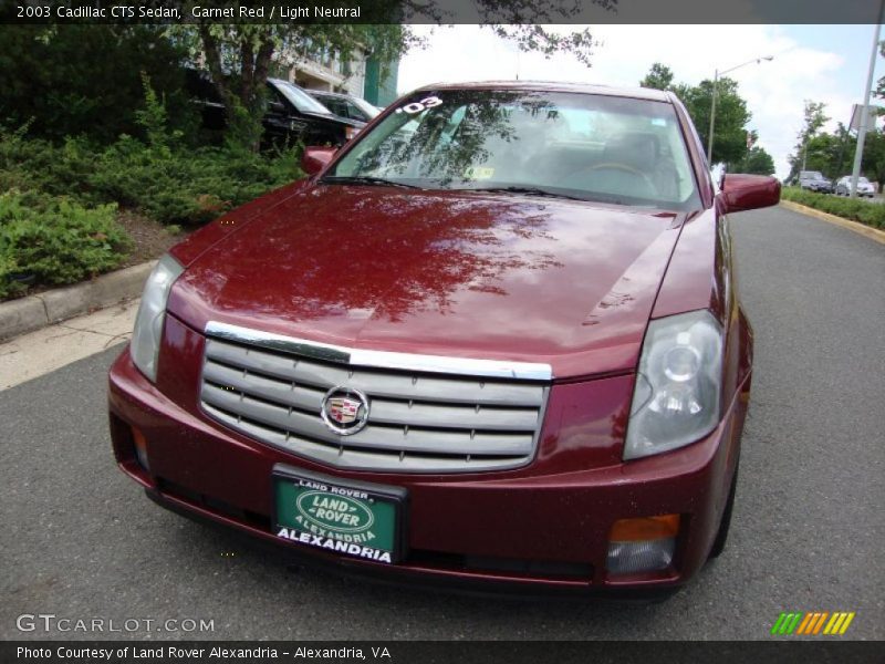 Garnet Red / Light Neutral 2003 Cadillac CTS Sedan