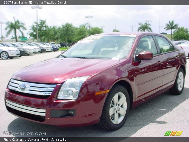 Merlot Metallic / Camel 2007 Ford Fusion SE