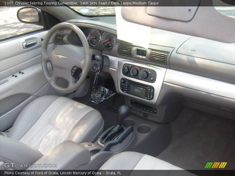 Satin Jade Pearl / Dark Taupe/Medium Taupe 2005 Chrysler Sebring Touring Convertible