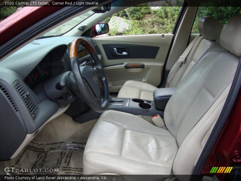 Garnet Red / Light Neutral 2003 Cadillac CTS Sedan