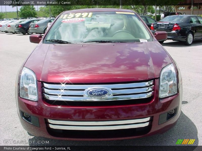 Merlot Metallic / Camel 2007 Ford Fusion SE