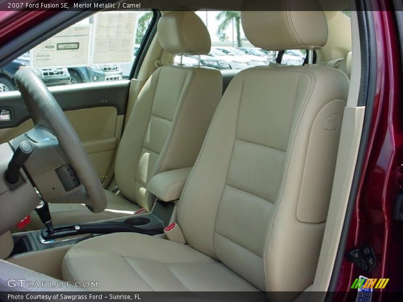 Merlot Metallic / Camel 2007 Ford Fusion SE