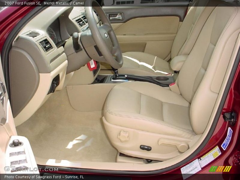 Merlot Metallic / Camel 2007 Ford Fusion SE