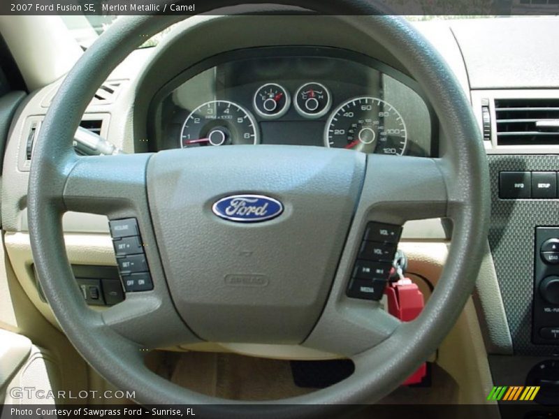 Merlot Metallic / Camel 2007 Ford Fusion SE