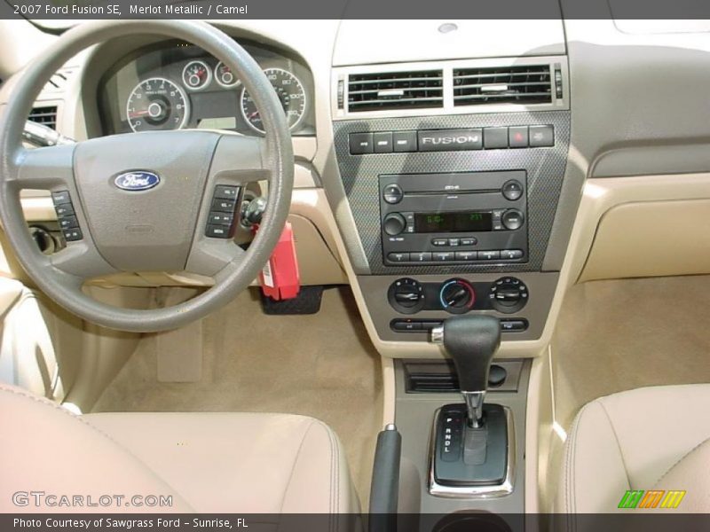 Merlot Metallic / Camel 2007 Ford Fusion SE