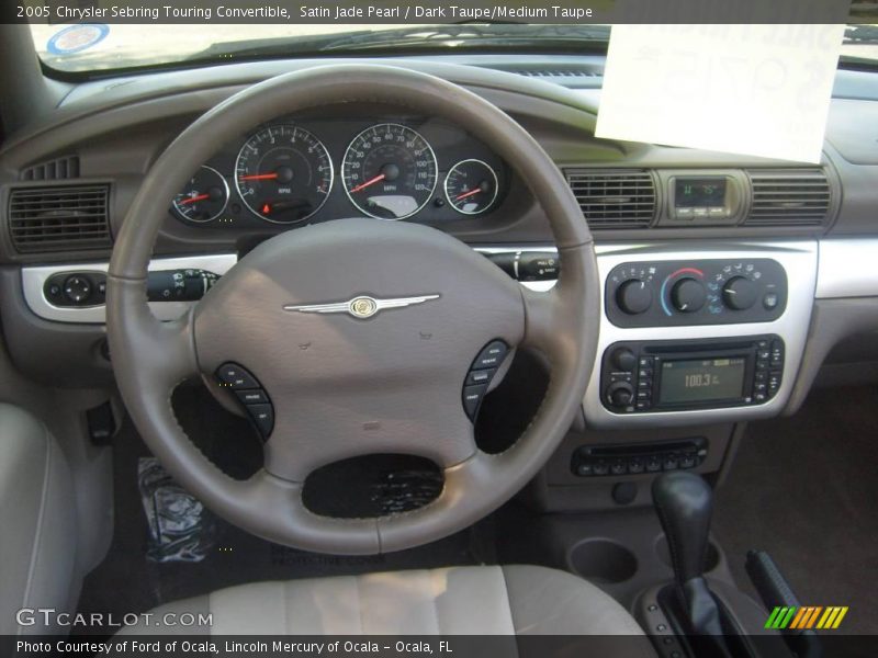 Satin Jade Pearl / Dark Taupe/Medium Taupe 2005 Chrysler Sebring Touring Convertible