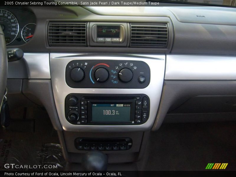 Satin Jade Pearl / Dark Taupe/Medium Taupe 2005 Chrysler Sebring Touring Convertible