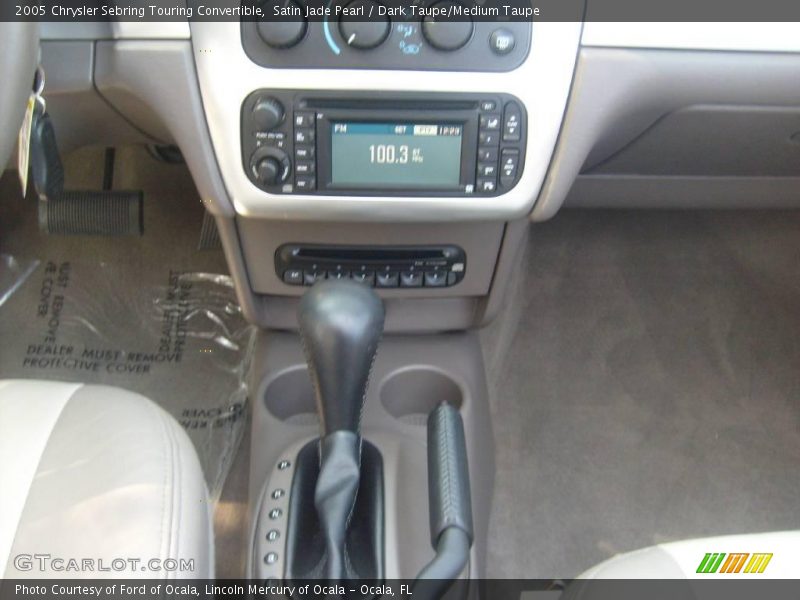 Satin Jade Pearl / Dark Taupe/Medium Taupe 2005 Chrysler Sebring Touring Convertible