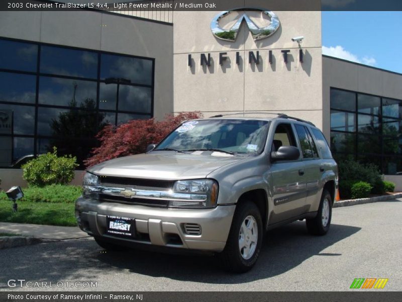 Light Pewter Metallic / Medium Oak 2003 Chevrolet TrailBlazer LS 4x4