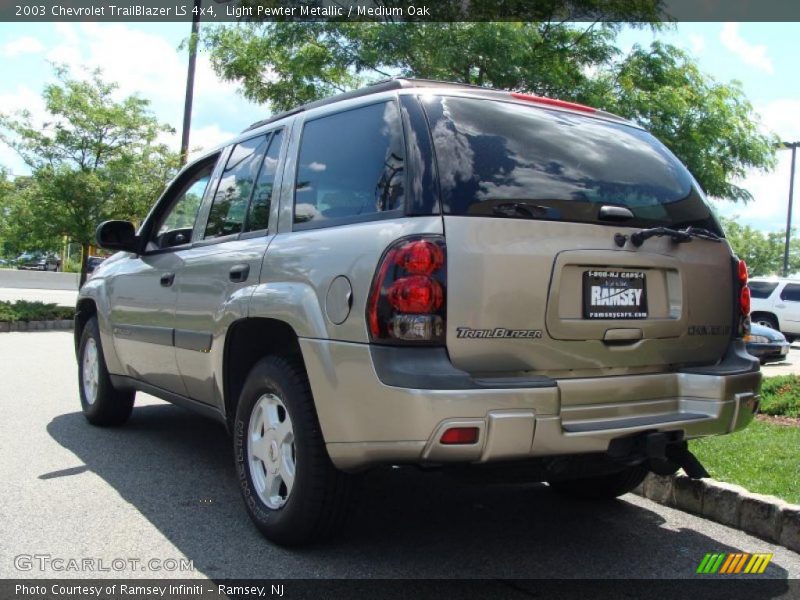 Light Pewter Metallic / Medium Oak 2003 Chevrolet TrailBlazer LS 4x4