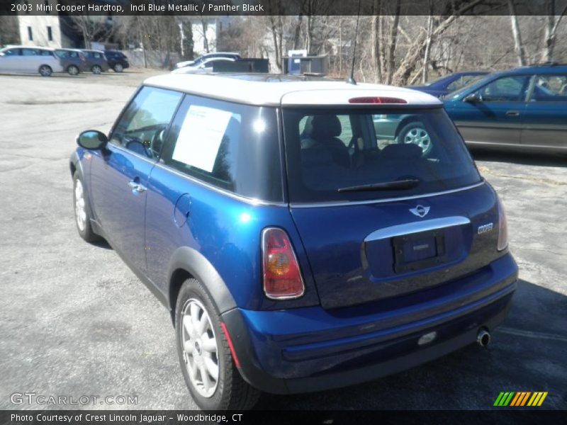Indi Blue Metallic / Panther Black 2003 Mini Cooper Hardtop