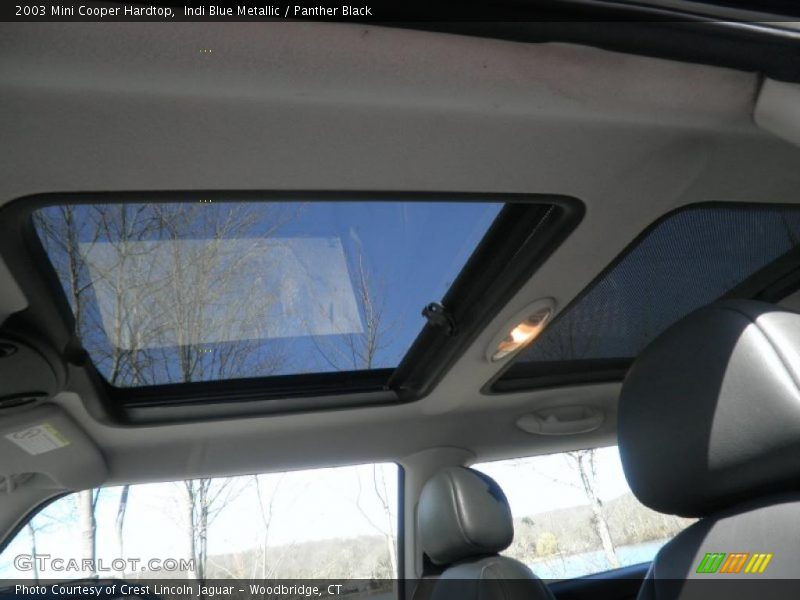 Indi Blue Metallic / Panther Black 2003 Mini Cooper Hardtop