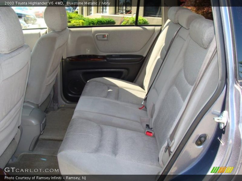 Bluestone Metallic / Ivory 2003 Toyota Highlander V6 4WD