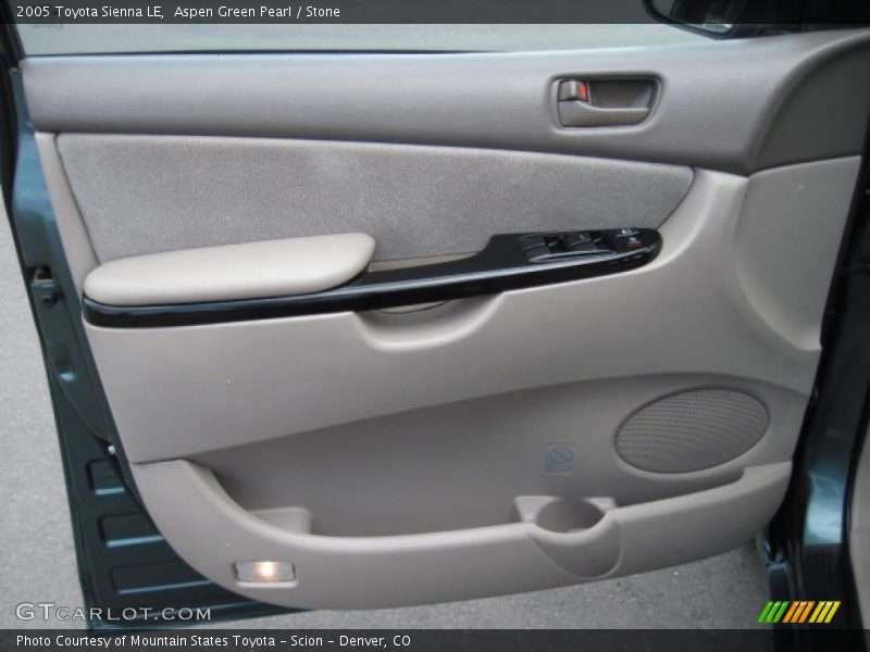 Aspen Green Pearl / Stone 2005 Toyota Sienna LE