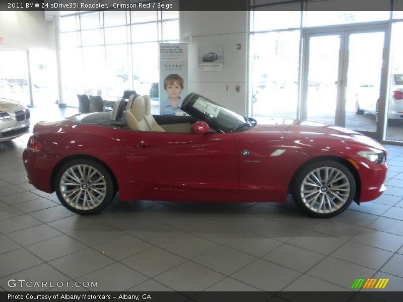 Crimson Red / Beige 2011 BMW Z4 sDrive35i Roadster