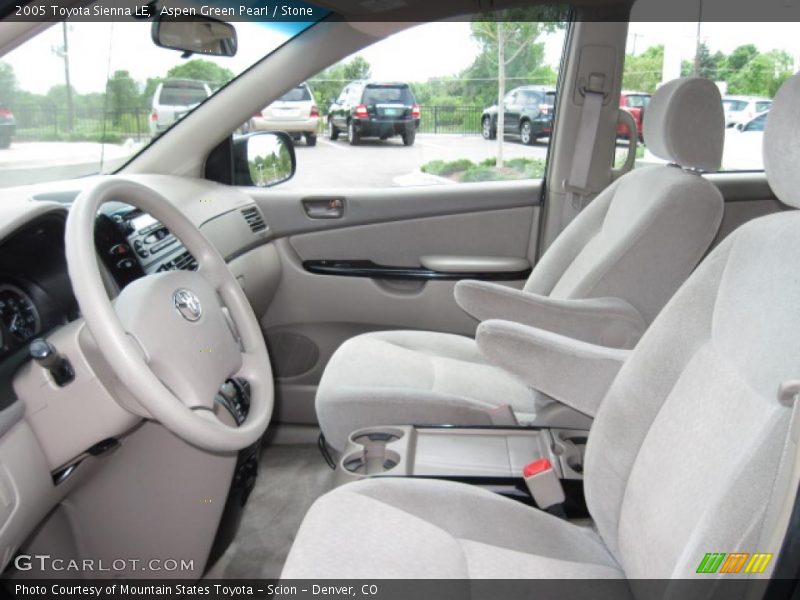 Aspen Green Pearl / Stone 2005 Toyota Sienna LE
