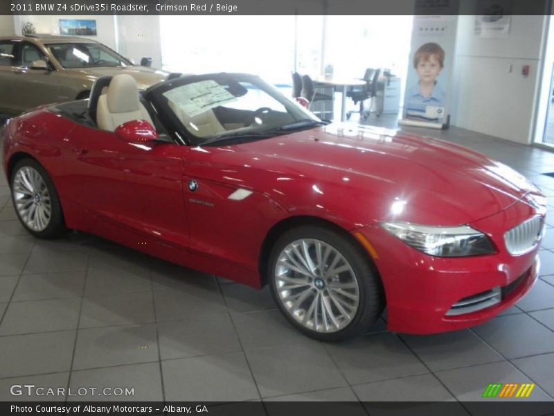 Crimson Red / Beige 2011 BMW Z4 sDrive35i Roadster