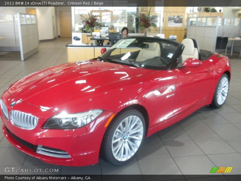 Crimson Red / Beige 2011 BMW Z4 sDrive35i Roadster