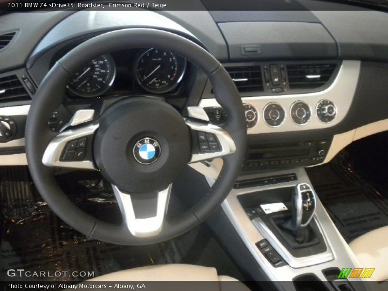 Crimson Red / Beige 2011 BMW Z4 sDrive35i Roadster