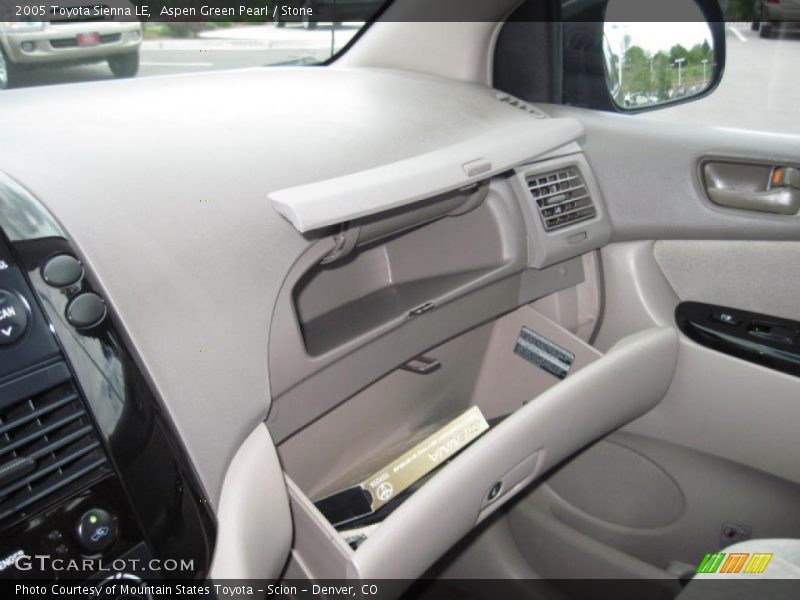 Aspen Green Pearl / Stone 2005 Toyota Sienna LE