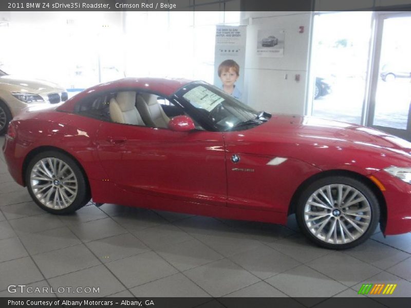 Crimson Red / Beige 2011 BMW Z4 sDrive35i Roadster