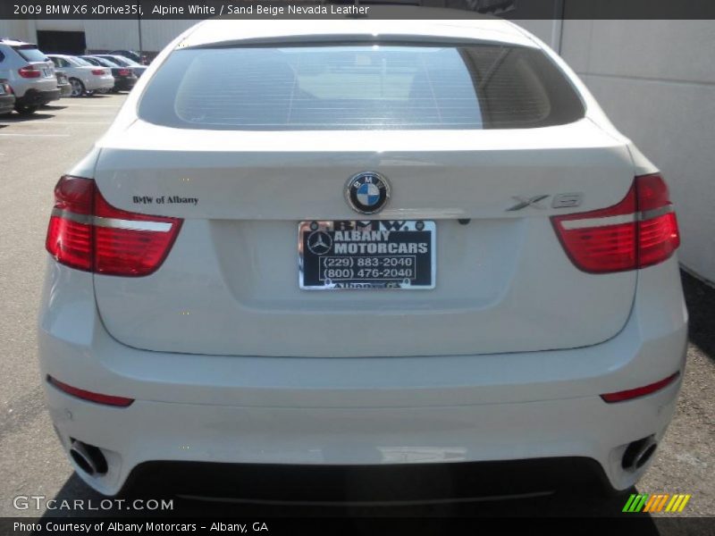 Alpine White / Sand Beige Nevada Leather 2009 BMW X6 xDrive35i
