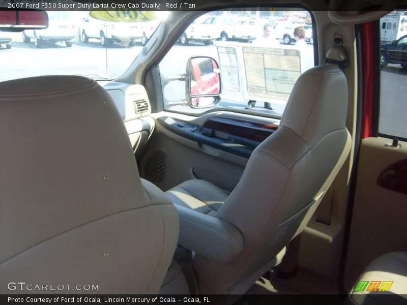 Red / Tan 2007 Ford F550 Super Duty Lariat Crew Cab Dually