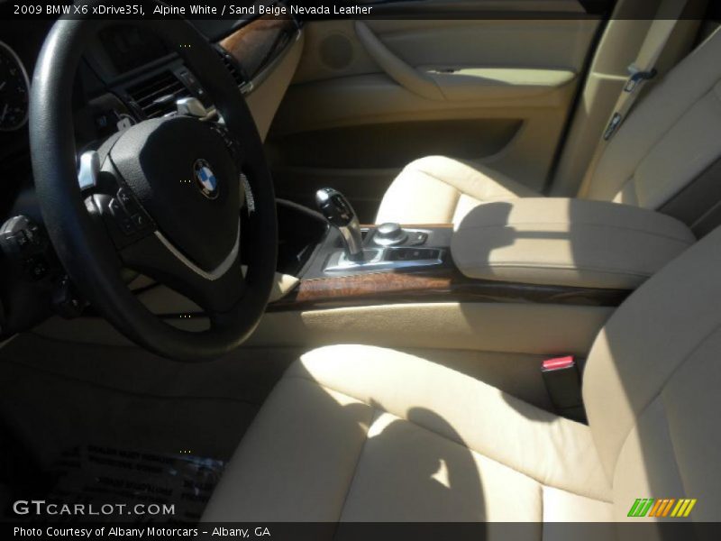 Alpine White / Sand Beige Nevada Leather 2009 BMW X6 xDrive35i