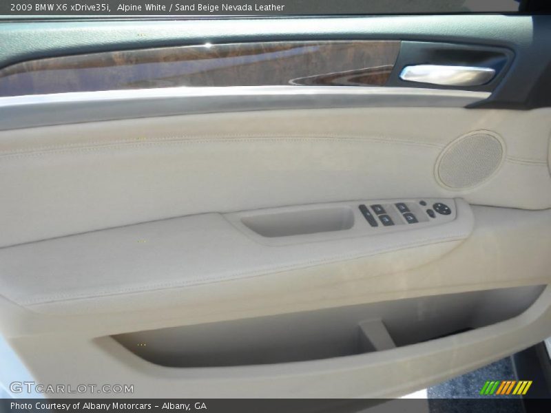 Alpine White / Sand Beige Nevada Leather 2009 BMW X6 xDrive35i