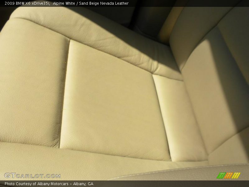 Alpine White / Sand Beige Nevada Leather 2009 BMW X6 xDrive35i