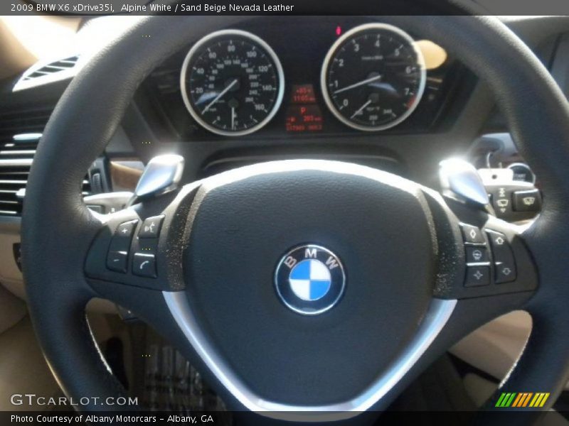 Alpine White / Sand Beige Nevada Leather 2009 BMW X6 xDrive35i