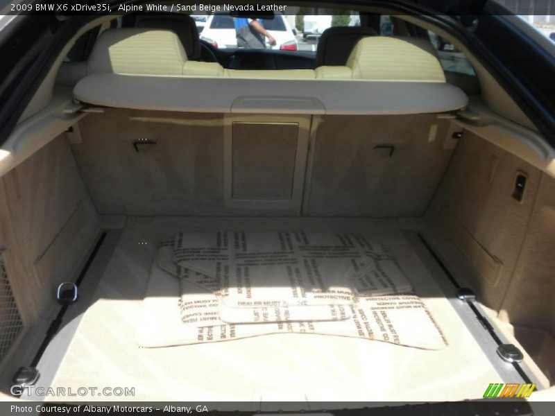 Alpine White / Sand Beige Nevada Leather 2009 BMW X6 xDrive35i