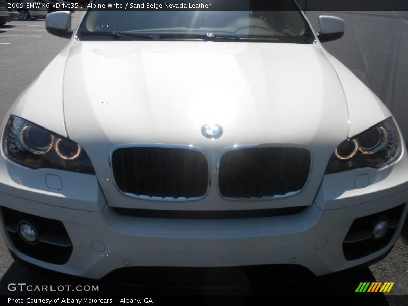 Alpine White / Sand Beige Nevada Leather 2009 BMW X6 xDrive35i