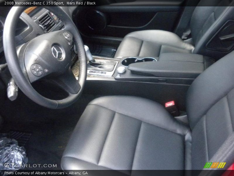 Mars Red / Black 2008 Mercedes-Benz C 350 Sport