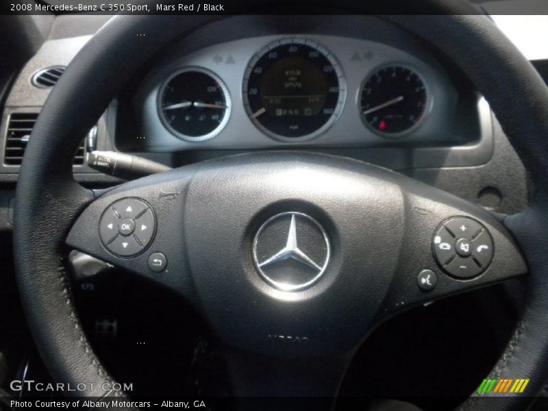 Mars Red / Black 2008 Mercedes-Benz C 350 Sport