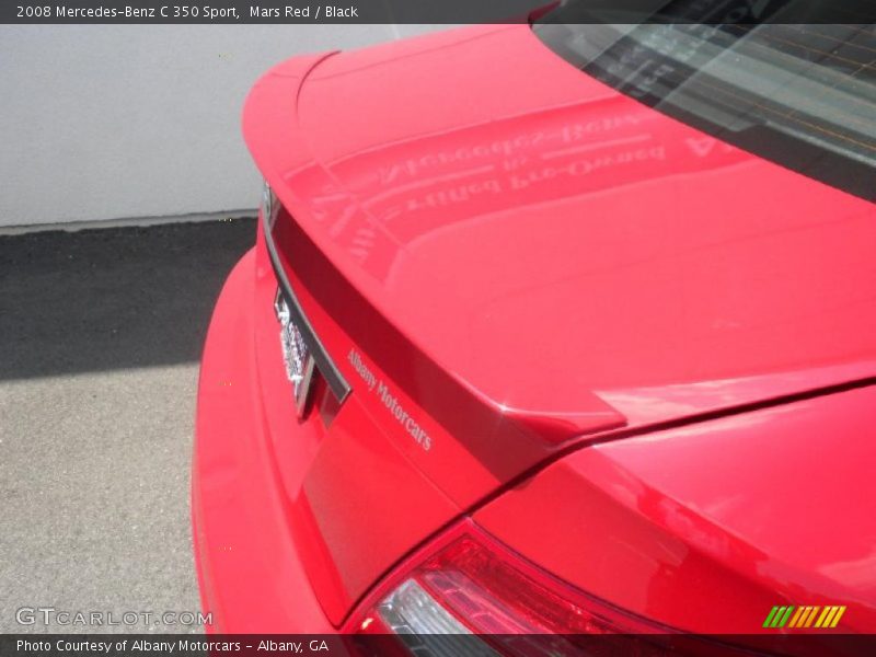 Mars Red / Black 2008 Mercedes-Benz C 350 Sport