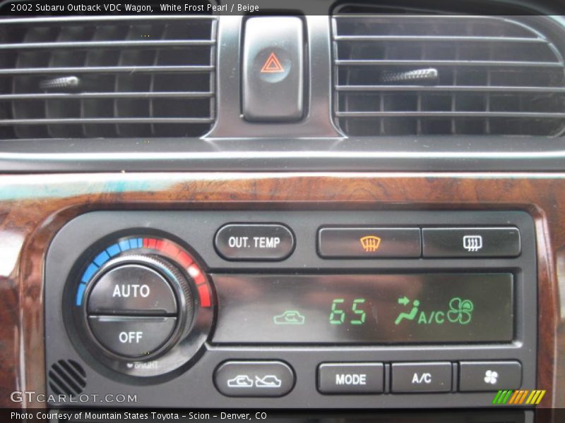 White Frost Pearl / Beige 2002 Subaru Outback VDC Wagon