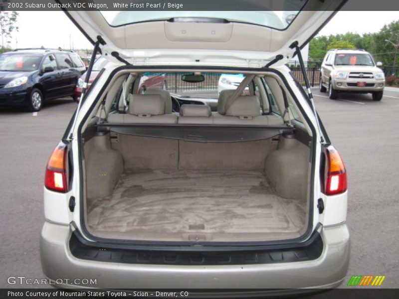 White Frost Pearl / Beige 2002 Subaru Outback VDC Wagon
