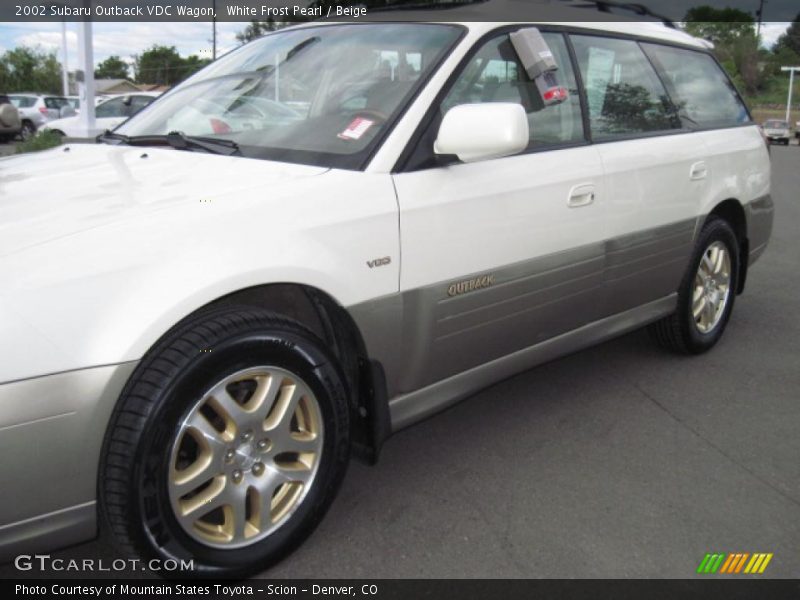 White Frost Pearl / Beige 2002 Subaru Outback VDC Wagon