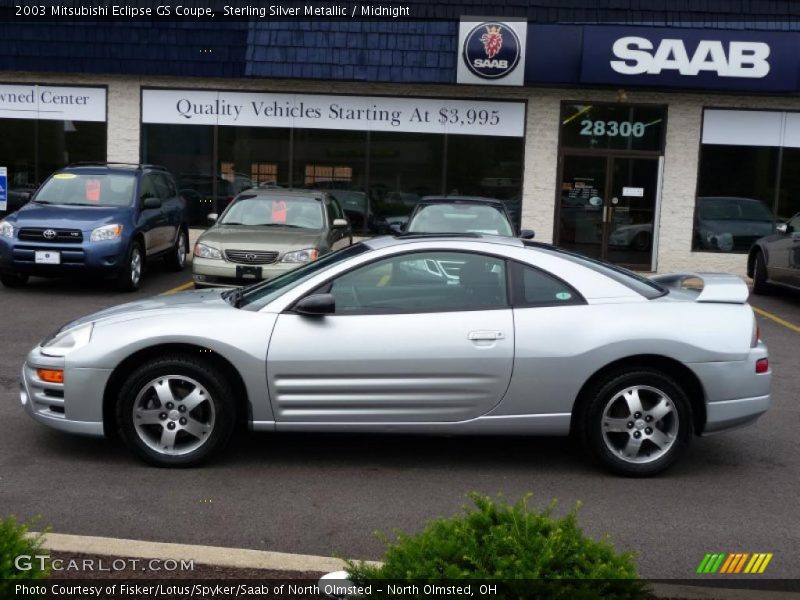 Sterling Silver Metallic / Midnight 2003 Mitsubishi Eclipse GS Coupe
