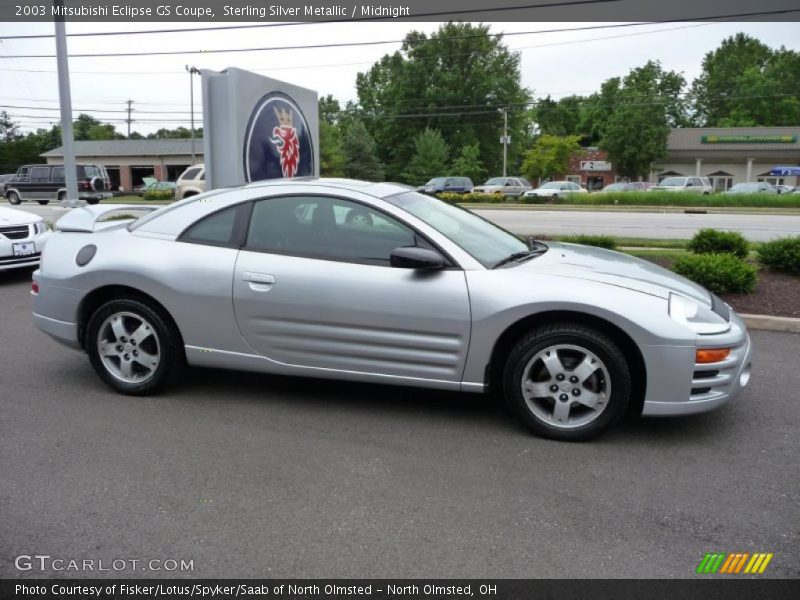 Sterling Silver Metallic / Midnight 2003 Mitsubishi Eclipse GS Coupe