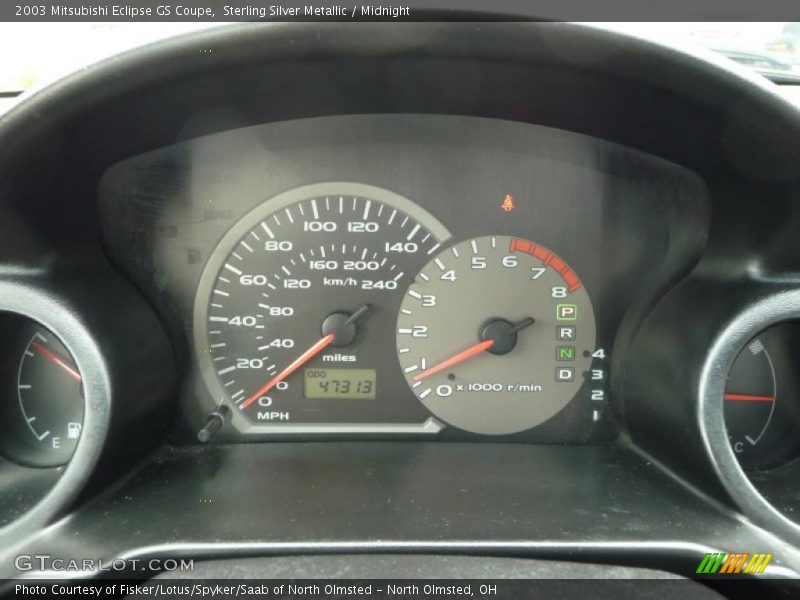 Sterling Silver Metallic / Midnight 2003 Mitsubishi Eclipse GS Coupe