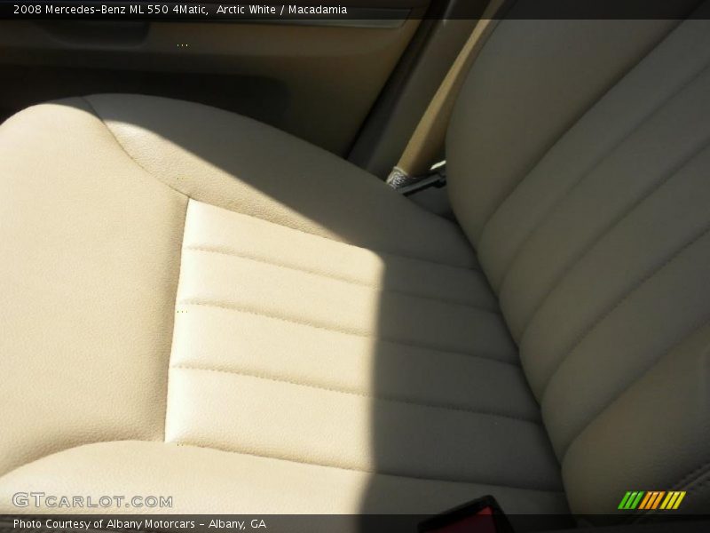 Arctic White / Macadamia 2008 Mercedes-Benz ML 550 4Matic