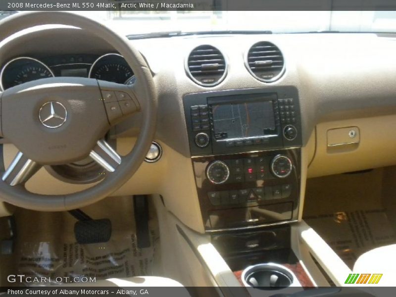 Arctic White / Macadamia 2008 Mercedes-Benz ML 550 4Matic