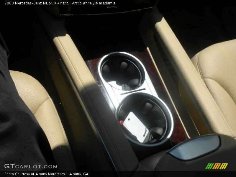 Arctic White / Macadamia 2008 Mercedes-Benz ML 550 4Matic