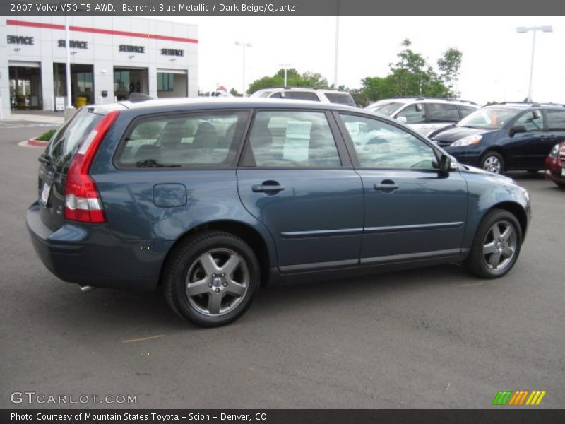 Barrents Blue Metallic / Dark Beige/Quartz 2007 Volvo V50 T5 AWD