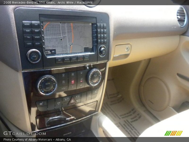 Arctic White / Macadamia 2008 Mercedes-Benz ML 550 4Matic
