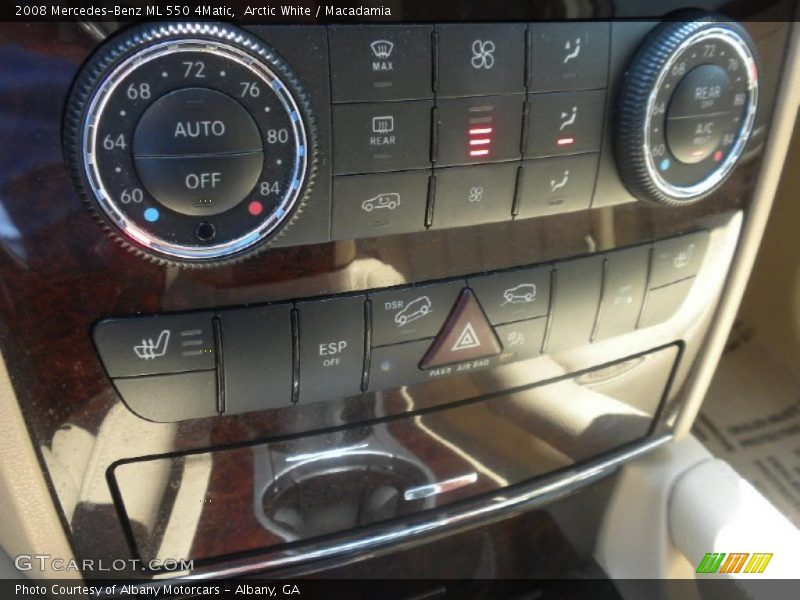 Arctic White / Macadamia 2008 Mercedes-Benz ML 550 4Matic