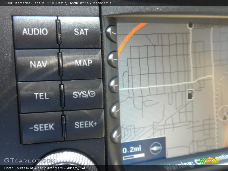 Arctic White / Macadamia 2008 Mercedes-Benz ML 550 4Matic